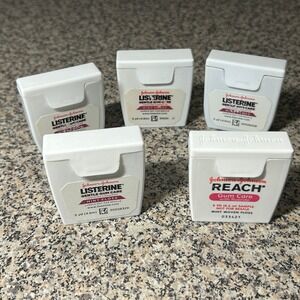 Listerine Gentle Gum Care Floss Lot 5 Cinnamon Mint 5 yd Discontinued Johnson